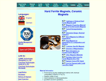 Tablet Screenshot of ferritemagnets.de